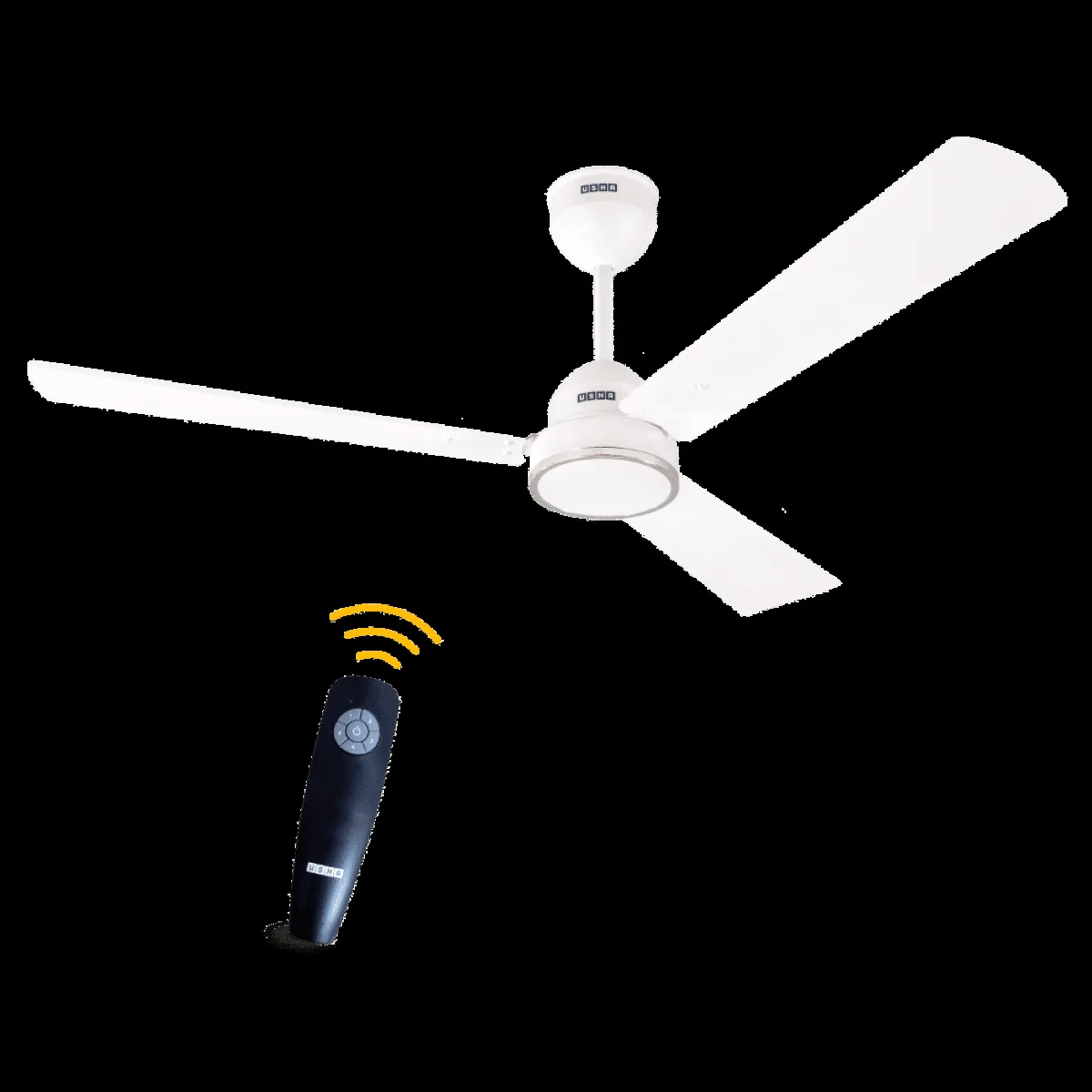 USHA AeroEdge 5 Star 1200mm 3 Blade BLDC Motor Ceiling Fan with Remote (Whisper Quiet Technology, Ivory)