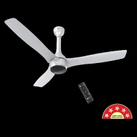 Orient Aeon 5 Star 1200mm 3 Blade BLDC Motor Ceiling Fan with Remote (Antidust, Platinum Silver)