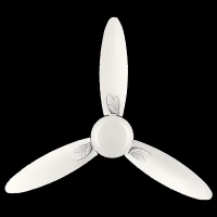 USHA Bloom Magnolia 1250mm 3 Blade Copper Motor Ceiling Fan (Dust Resistant, Sparkle White)