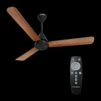 Crompton Hyperjet Plus 5 Star 1200mm 3 Blade BLDC Motor Ceiling Fan with Remote (Inverter Technology, Dark Cherry Wood)
