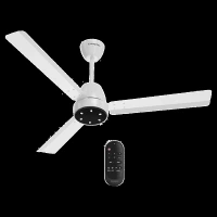 Crompton Energion NITEO 5 Star 1200mm 3 Blade BLDC Motor Ceiling Fan with Remote (Premium LED Lamp, Silver White)