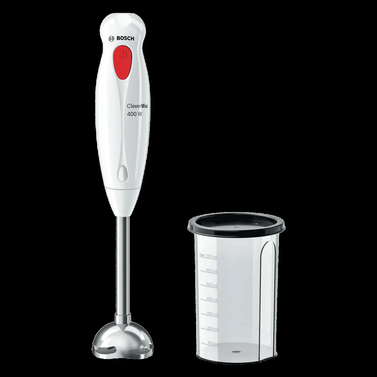 BOSCH CleverMixx 400 Watt 1 Speed Hand Blender (Pulse Function, White)