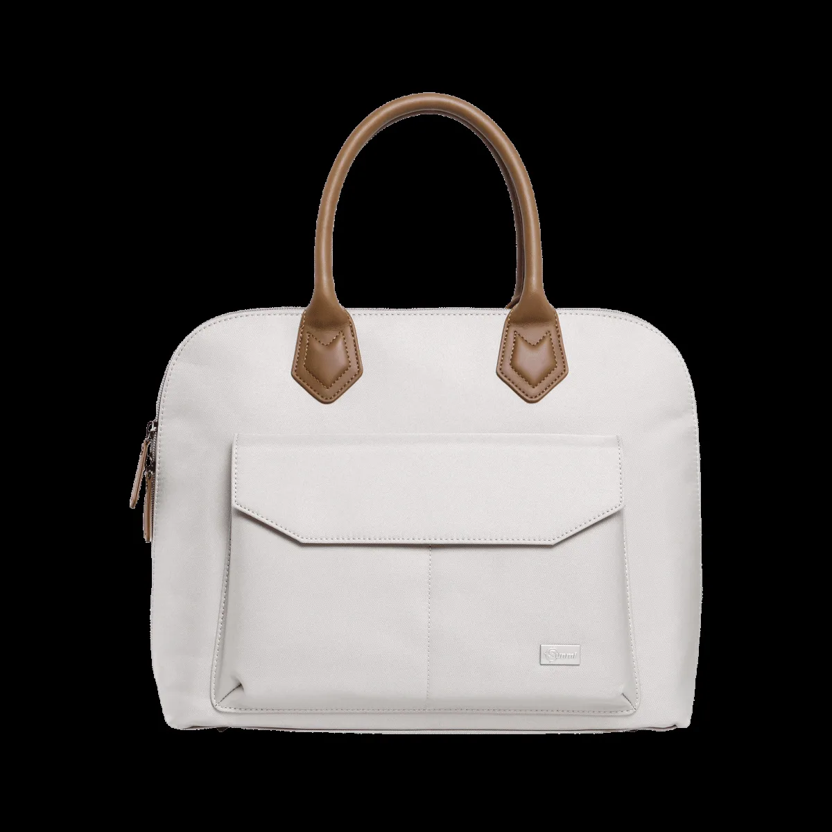 Sunmi Charmer Polyester Sling Bag for 14 Inch Laptop (10 L, Water Resistant, Off White)