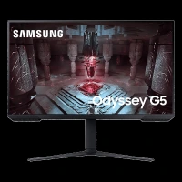 SAMSUNG Odyssey G5 81.28 cm (32inch) QHD VA Panel Height Adjustable Gaming Monitor with AMD FreeSync Premium