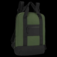 soundREVO Melbourne Nylon, PU Fabric Laptop Backpack for 14 Inch Laptop (6.99 L, Water Resistant, Green)