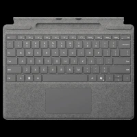 Microsoft EP2-01842 Wireless Keyboard Case for Surface Pro (11th Gen) with Pen Storage (78 Backlit Keys, Platinum)