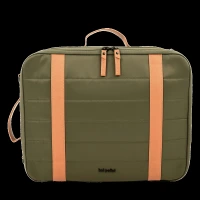 hoi polloi DWYT Nylon, Polyester, PU Laptop Messenger Bag for 16 Inch Laptop (11.7 L, Water Resistant, Camouflage Green & Tan)