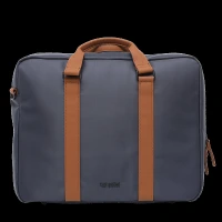 hoi polloi BEESLY Nylon, Polyester, PU Laptop Messenger Bag for 16 Inch Laptop (13.23 L, Water Resistant, Starry Night Blue & Tan)