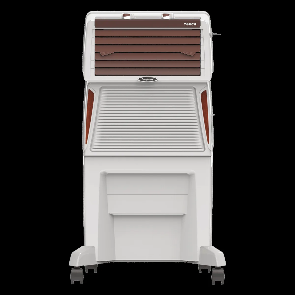 Symphony Touch 50 Litres Desert Air Cooler with Fully Closable Louvers (CFD Technology, White)