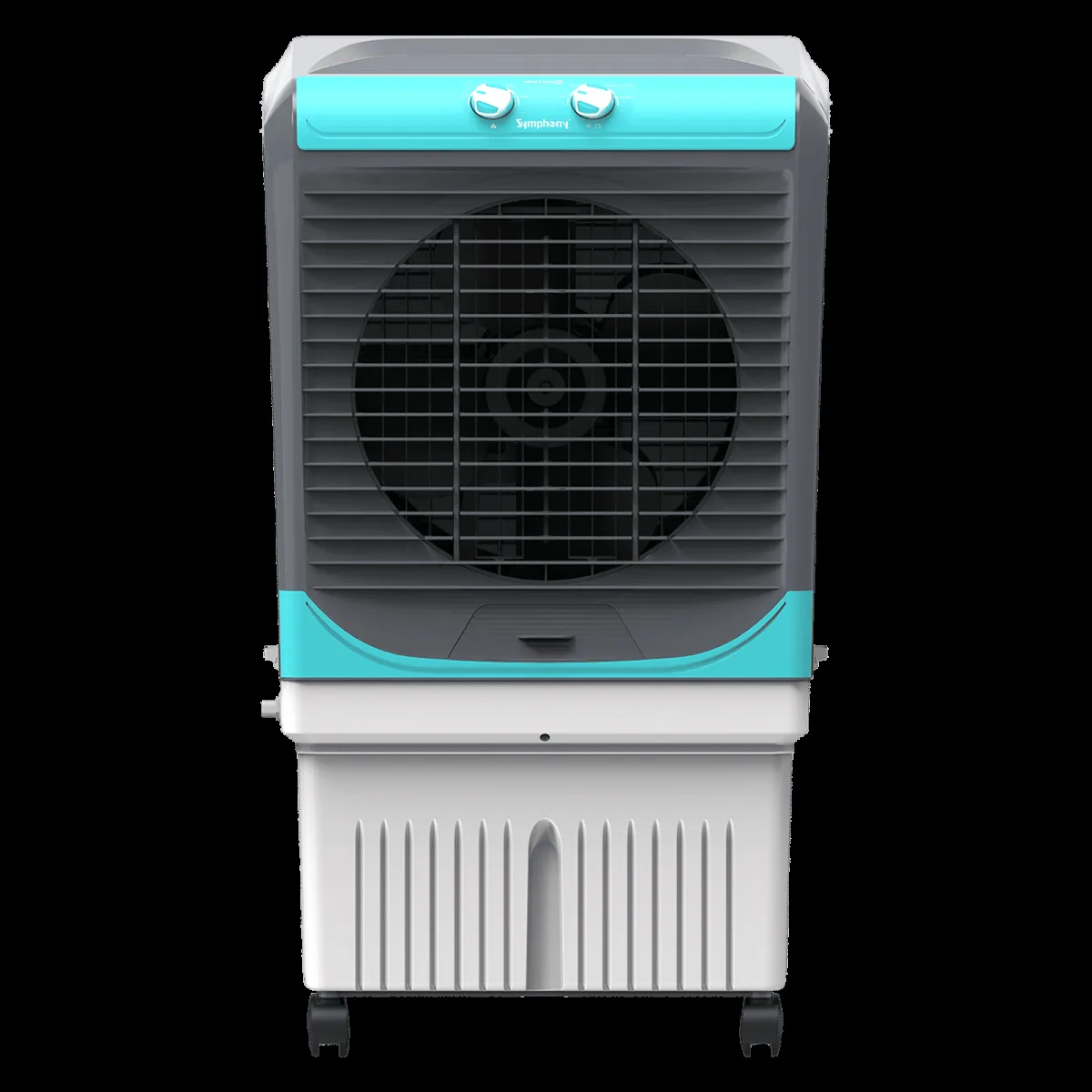 Symphony Maxwind 80XL+ 80 Litres Desert Air Cooler with CFD Technology (Inverter Compatible, Grey & Blue)