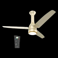 Crompton Energion Roverr Underlight 5 Star 1200mm 3 Blade BLDC Motor Ceiling Fan with Remote (Intelligent Memory Function, Champagne Gold)