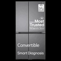LG 650 Litres 3 Star Frost Free Side by Side Refrigerator with Auto Smart Connect (GL-B257JDS3, Dazzle Steel)