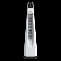 Symphony Surround JUNIOR Bladeless 20 ft Air Throw 650 m3/hr Air Delivery Tower Fan (Bladeless Turbo Throw Technology, White)