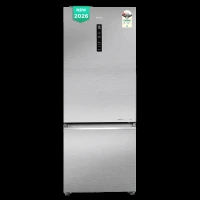 Haier 445 Litres 1 Star Frost Free Double Door Bottom Mount Convertible Refrigerator with Triple Inverter Technology (HRB-4951BISA-P, Inox Steel) (2026 Model)