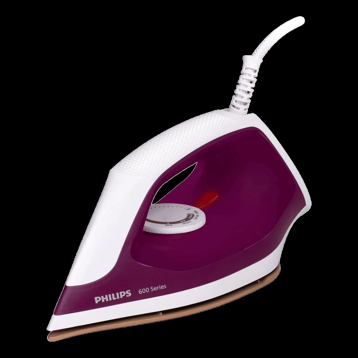 PHILIPS DST0610/30 1000 Watts Dry Iron (Temperature Control, Deep Purple)