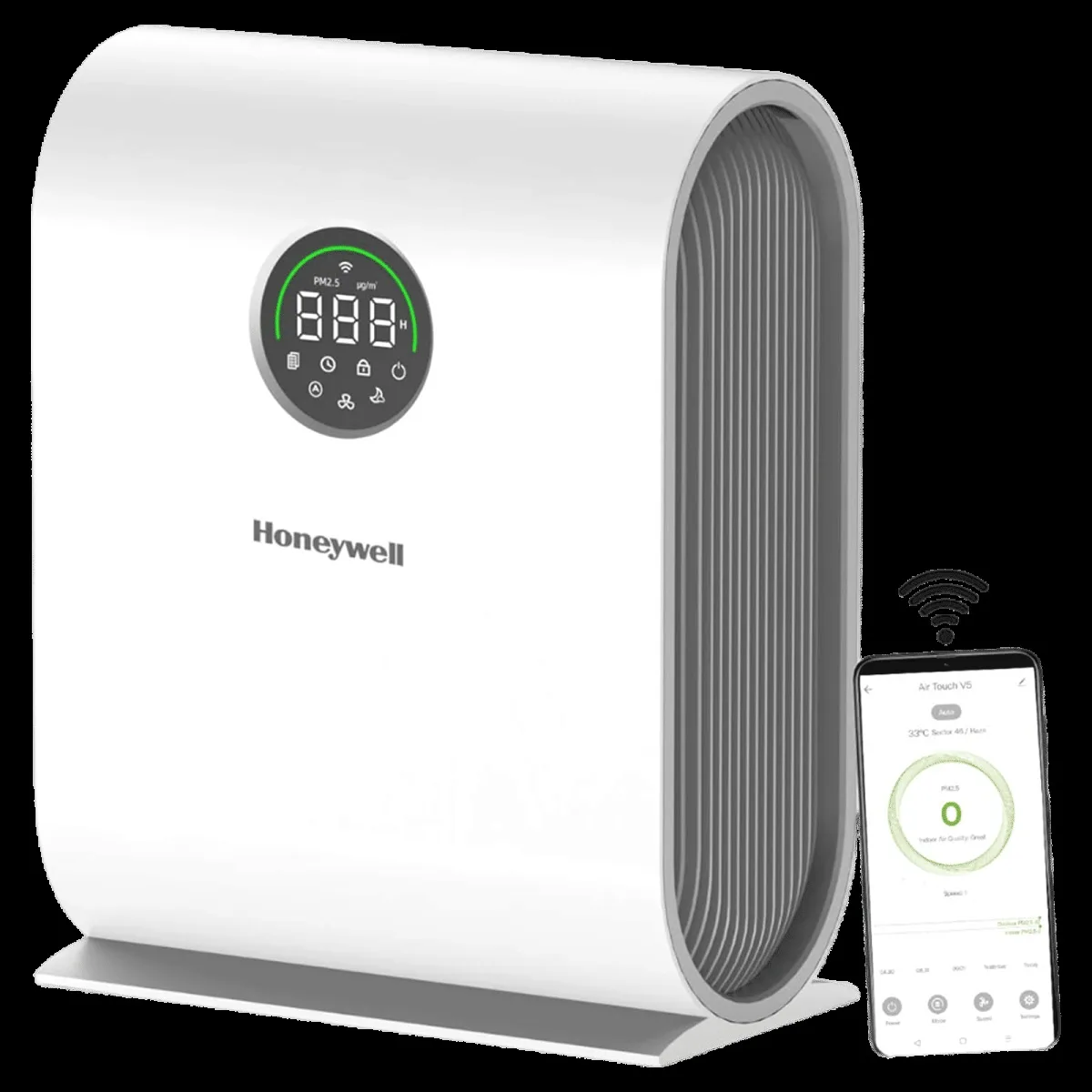 Honeywell Air Touch V5 Smart Air Purifier with Alexa Enabled (Advanced 4 Stage Filtration, White)