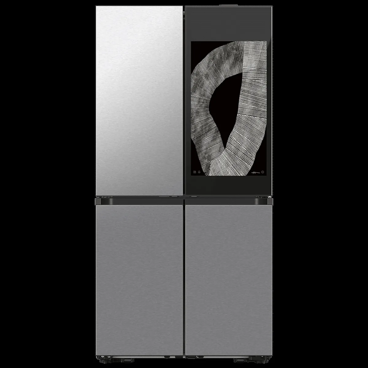 SAMSUNG 809 Litres Frost Free French Door Convertible Refrigerator with Water Dispenser (RF71DB9950QD/TL, Clean Charcoal & Stainless Steel)