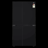 LG 650 Litres 3 Star Frost Free Side by Side Convertible Refrigerator with Smart Inverter Compressor (GLB257DBM3, Black Mirror)
