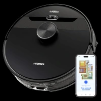 EUREKA FORBES SMARTCLEAN Robotic Vacuum Cleaner & Mop with Auto Recharging Station (Smart Voice control, Black)