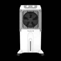 Havells Convertible 110 Litres Desert Air Cooler with Dual Flow Technology (Metal Blade Fan, White & Grey)