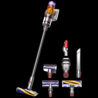 dyson V12 Detect Slim Absolute 150W Cordless Dry Vacuum Cleaner with Laser & Dust Detect Technology (Scientific Proof, Yellow & Nickel)