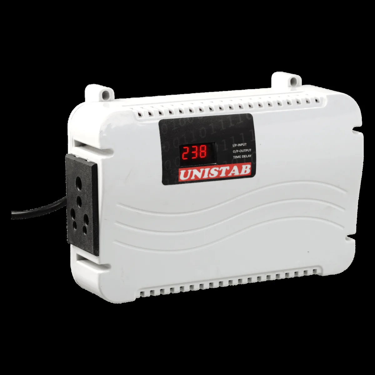 UNISTAB US100DF 3 Amps Voltage Stabilizer For Up to 600 L Refrigerator (130 - 270 V, Advance Overheat Protection, Grey)