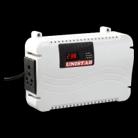 UNISTAB US100DF 3 Amps Voltage Stabilizer For Up to 600 L Refrigerator (130 - 270 V, Advance Overheat Protection, Grey)