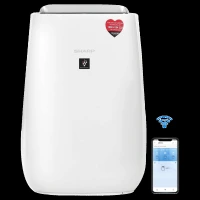 SHARP FP-J52M-W Smart Air Purifier with Remote Operation Capability (Plasmacluster Technology, White)