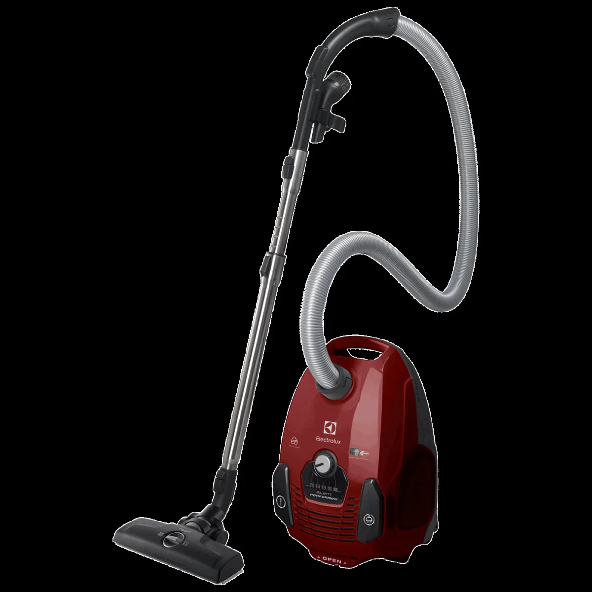Electrolux Silent Performer 2000 W Dry Vacuum Cleaner with Washable Hygiene Filter 12 (360 Degree Motion Technology, Chilli Red)