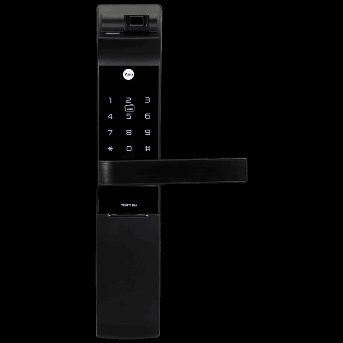 Yale YDM 7116A Digital Smart Lock (Low Battery Alert, Matt Black)