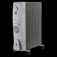 USHA 4211 F 2500W PTC Oil Filled Radiator Room Heater with IP23 Protection (Adjustable Thermostat