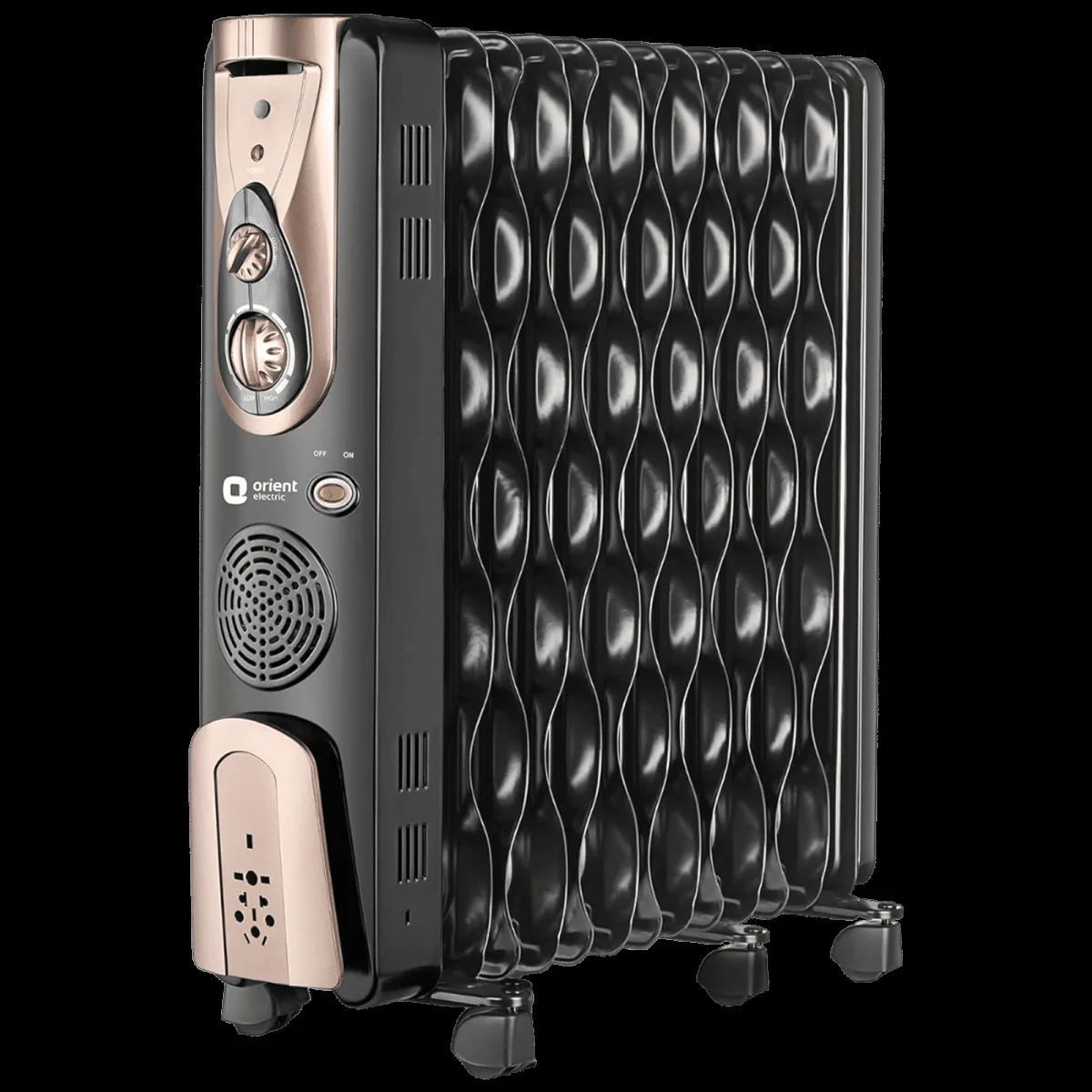 Orient Comforter Collection 2900W PTC Fan Oil Filled Radiator Room Heater with 13 Fins (Auto Shut-off