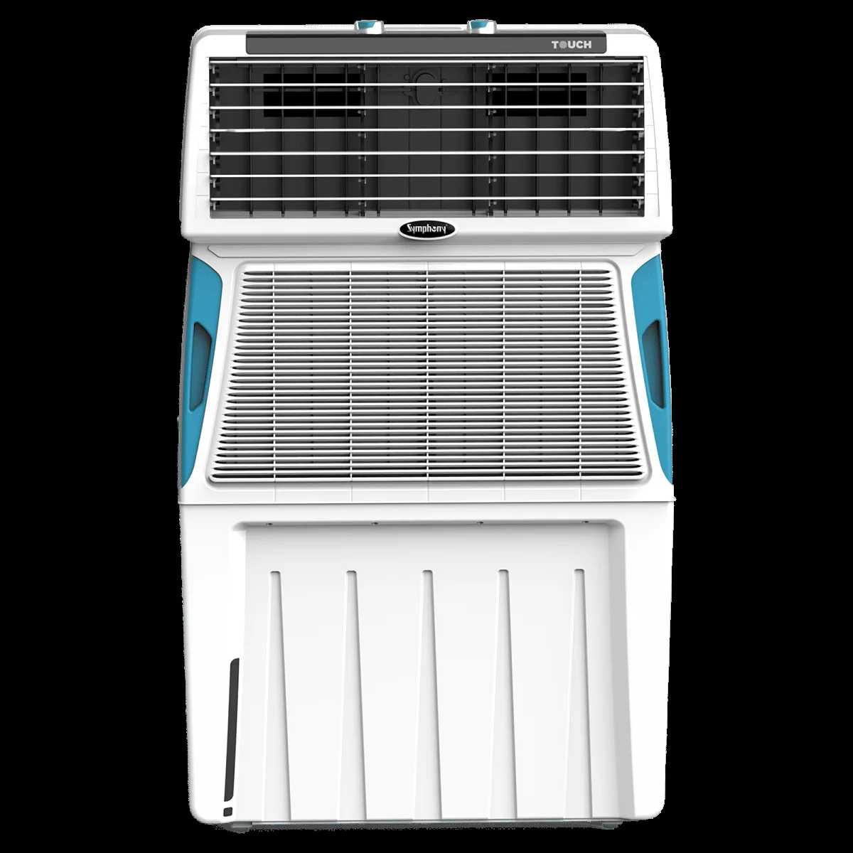 Symphony Touch 115 Litres Desert Air Cooler with CFD Technology (Inverter Compatible, White)