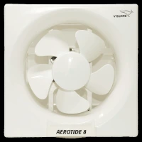V-GUARD Aerotide 8 Inch 200mm Exhaust Fan (Powerful Copper Motor, White)