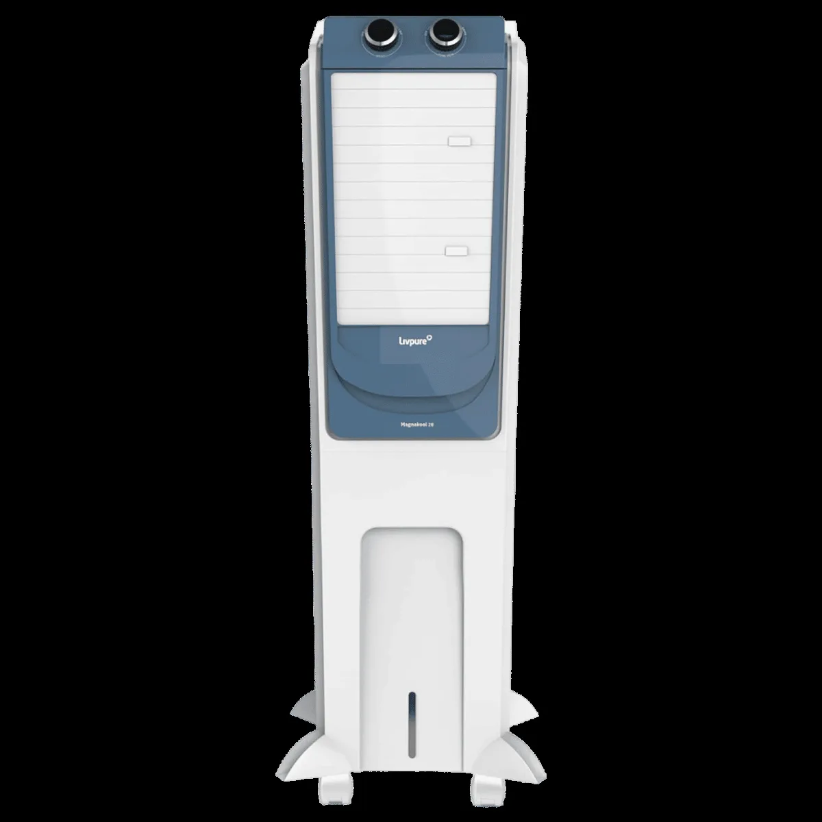 Livpure Magnakool 28 Litres Tower Air Cooler with Thermal Overload Protection (Anti Bacterial Honeycomb Pad, White & Blue)