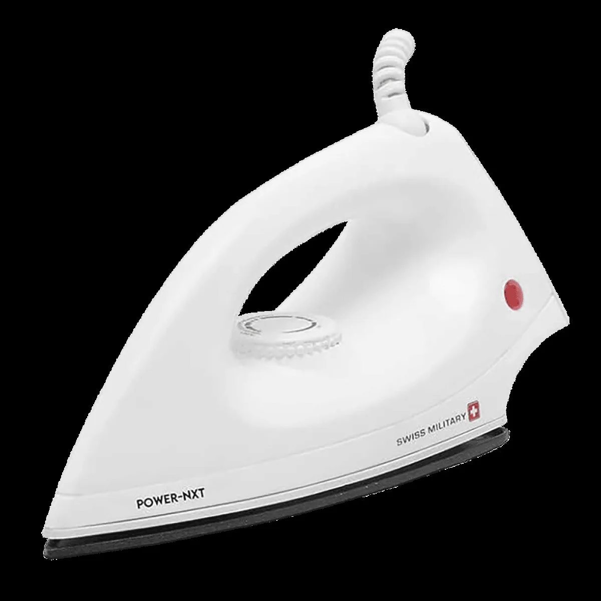 SWISS MILITARY Power Nxt 1000 Watts Dry Iron (Auto Shut-Off, White)