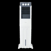 VOLTAS Slimm 35 Litres Tower Air Cooler with Ice Chamber (Auto Swing, White & Grey)