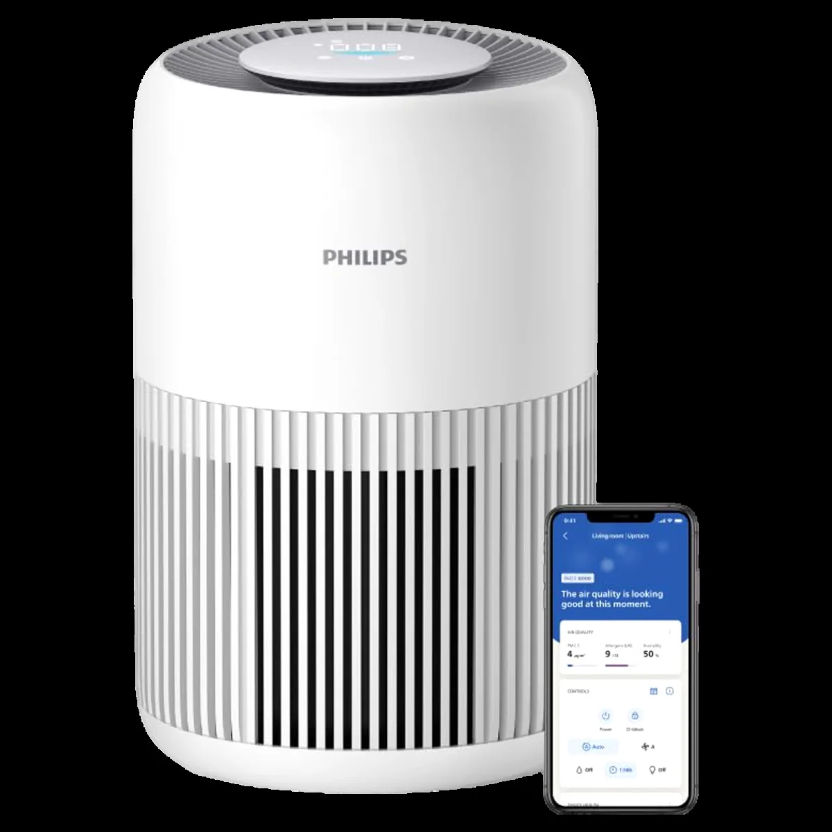PHILIPS 900i Series Smart Air Purifier with Remote Scheduling (App Control with Wi-Fi, Arctic White)