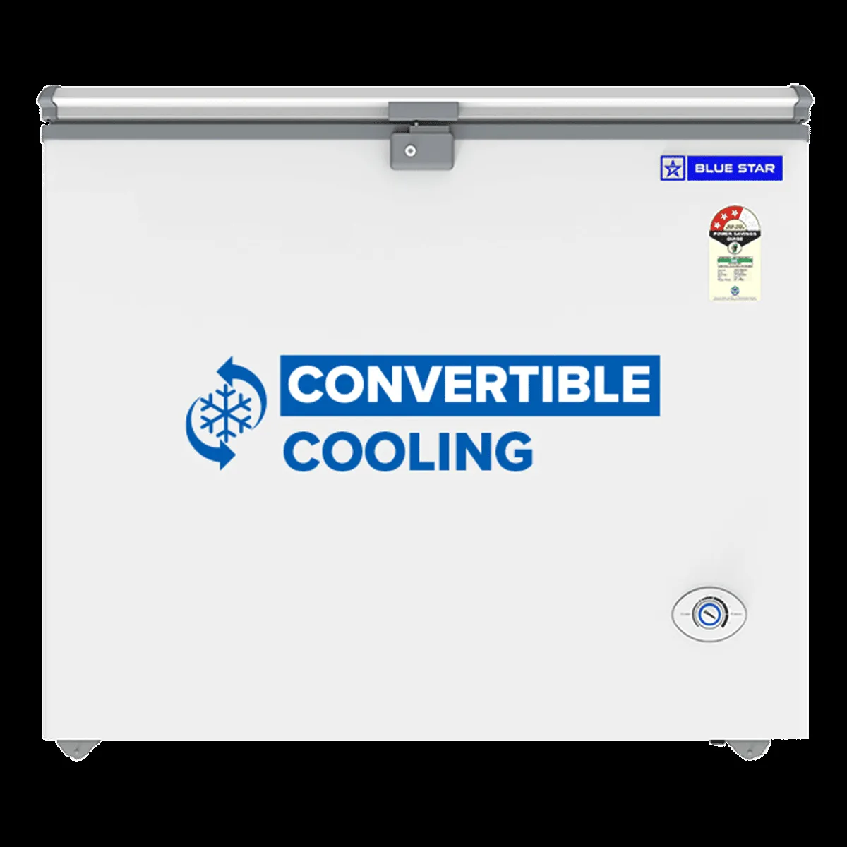 Blue Star N Series 201 Litres 3 Star Direct Cool Single Door Deep Freezer with Quadracool Technology (HT3-N230, White)