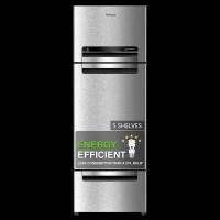 Whirlpool Protton 215 Litres Frost Free Triple Door Refrigerator with Zeolite Technology (22164, Radiant Steel)