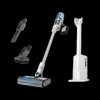 Shark PICO AED 240W Cordless Dry Vacuum Cleaner with Auto-Empty Dock (Anti-Hair Wrap Technology, Blue)