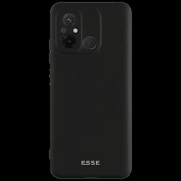 ESSE Soft Silicone Back Case for Redmi 12C (Optimal Protection, Black)