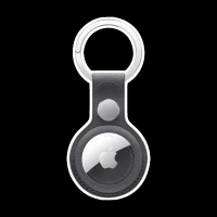 Apple Key Ring Compatible with AirTag (Snug Fit, MT2H3ZM/A, Black)