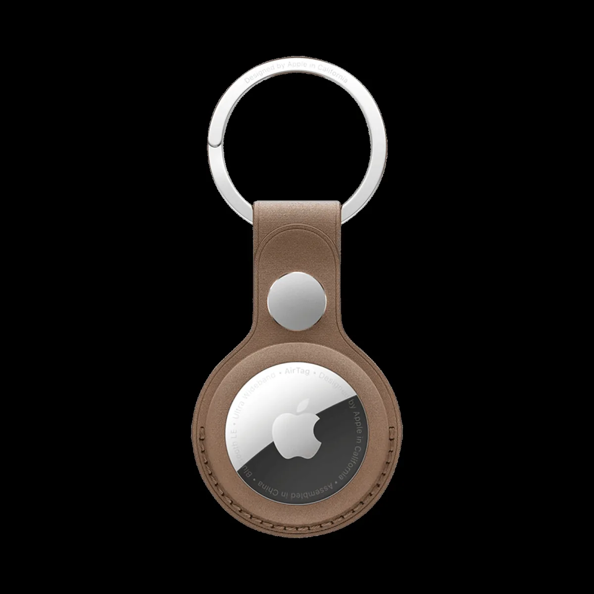 Apple Key Ring Compatible with AirTag (Snug Fit, MT2L3ZM/A, Taupe)