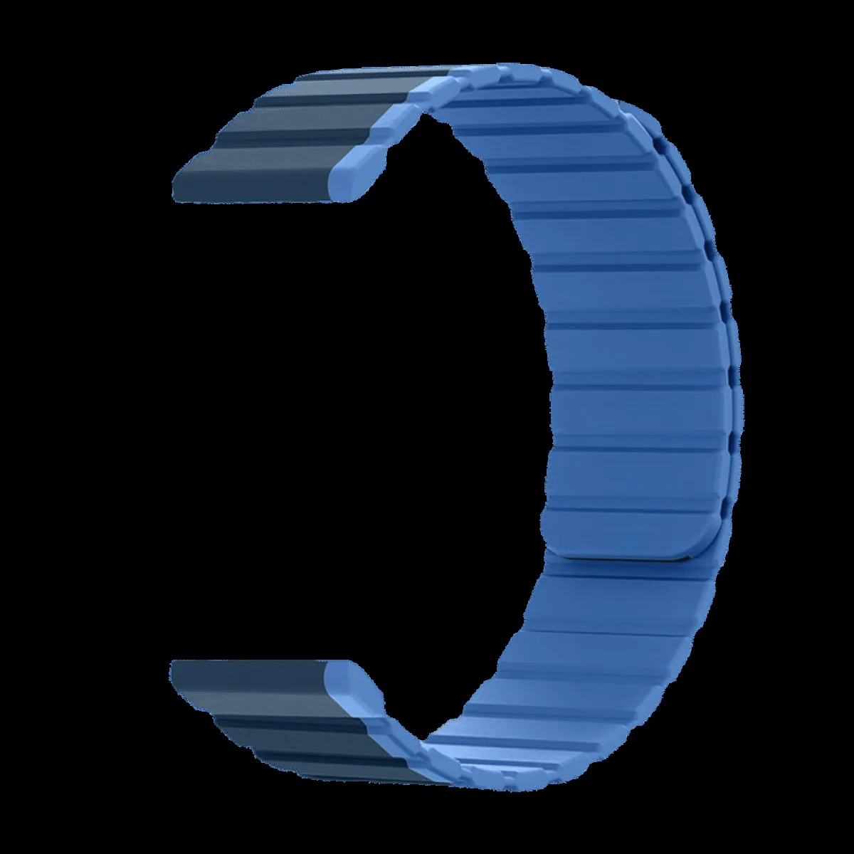 GRIPP Dual Reverser Silicon Magnetic Strap for Apple Watch Ultra 2, Watch Ultra, Watch Series SE, 4, 5, 6, 7, 8, 9 & 10 (44mm / 45mm / 46mm / 49mm) (Lightweight, Dark Blue & Light Blue)