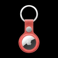 Apple Key Ring Compatible with AirTag (Snug Fit, MT2M3ZM/A, Coral)