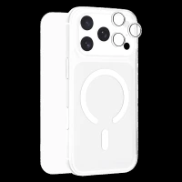 HYPHEN DURO TPU Back Cover, Tempered Glass & Lens Protector Combo for Apple iPhone 17 Pro (Magsafe Charging Compatible, Clear)