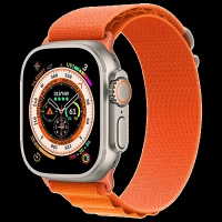 Muvtech Ace Loop Nylon Strap for Apple iWatch (42mm / 44mm / 45mm / 49mm) (Orange)