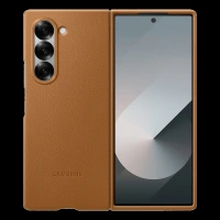 SAMSUNG Soft Back Cover for SAMSUNG Galaxy Z Fold6 (Kindsuit, Tan)