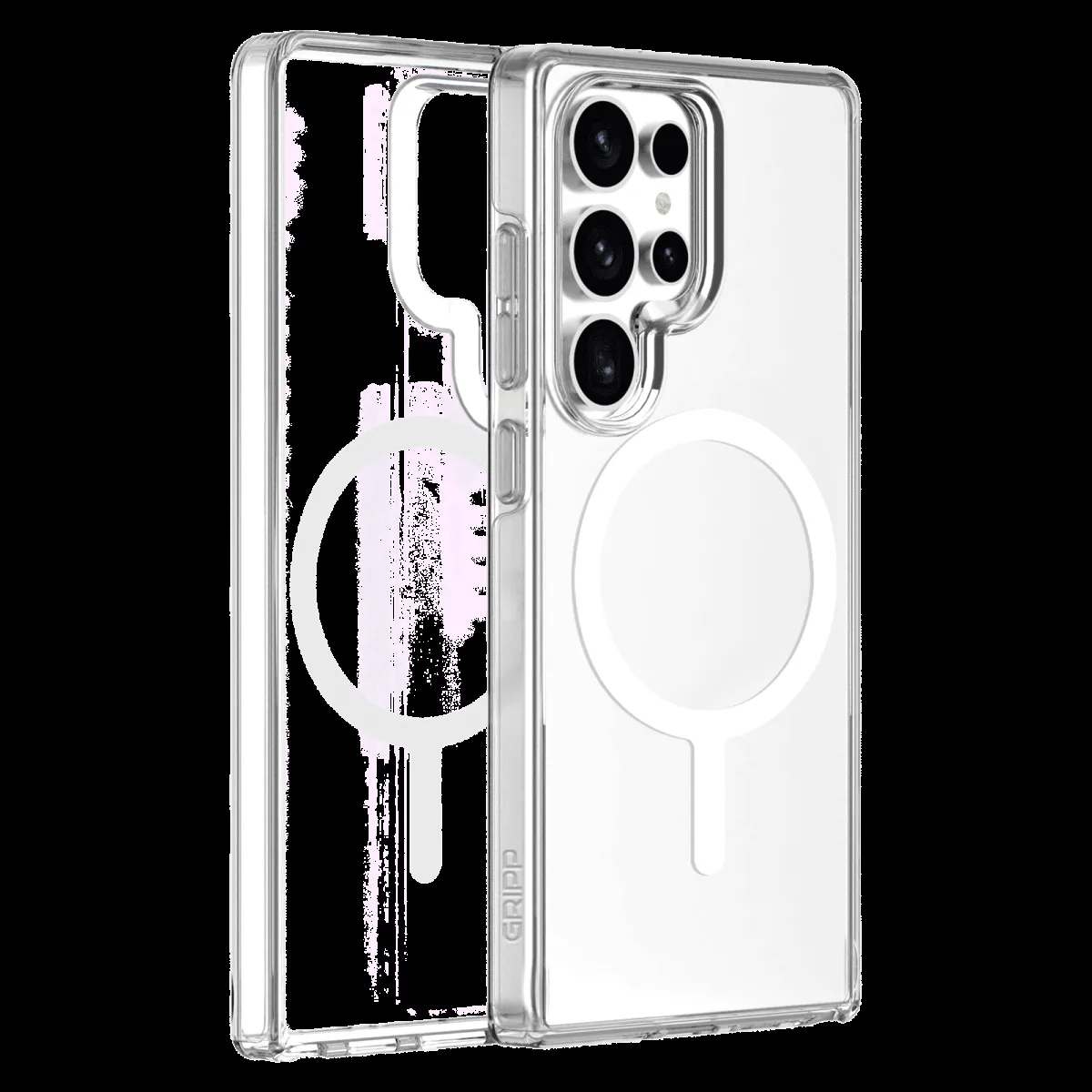 GRIPP 3D Tempered Glass, TPU & Polycarbonate Back Cover & Focal Camera Lens Protector Combo for SAMSUNG Galaxy S25 Ultra (Wireless Charging Compatible, Clear)